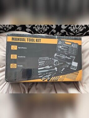 New 122 Piece Manual Tool Kit - Black and Yellow Box